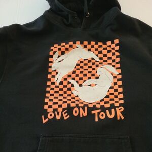Harry Styles Love On Tour Hoodie Mens Large Black Rabbits Bunny Sweatshirt Merch